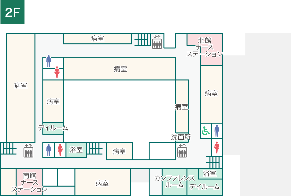 2階のフロアマップ